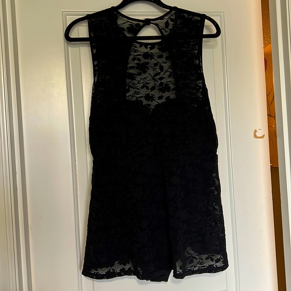 Black lace dress swimsuit
